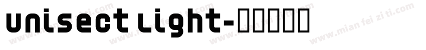 Unisect Light字体转换